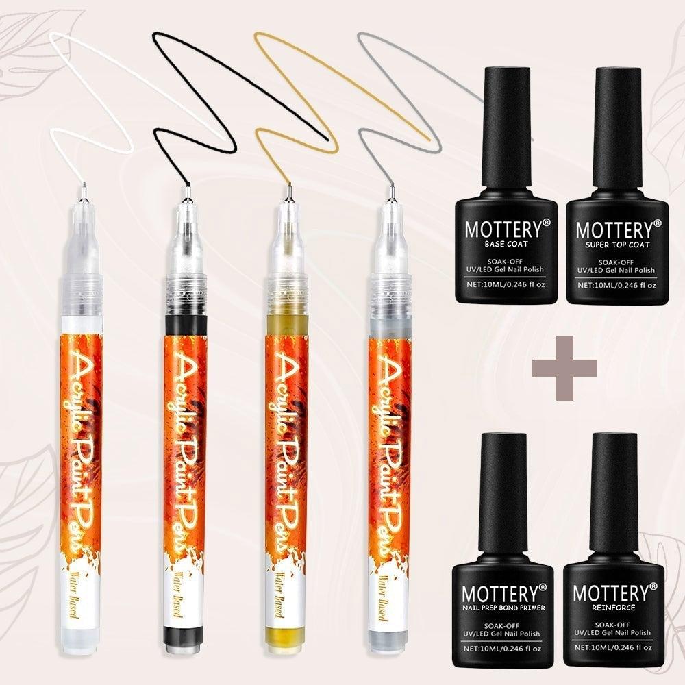 Lighteme Nail Pen – Ultradünner, gebogener Maniküre-Filzstift