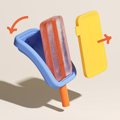 Lighteme 2-in-1-Form für Eis am Stiel mit Strohhalm aus Silikon