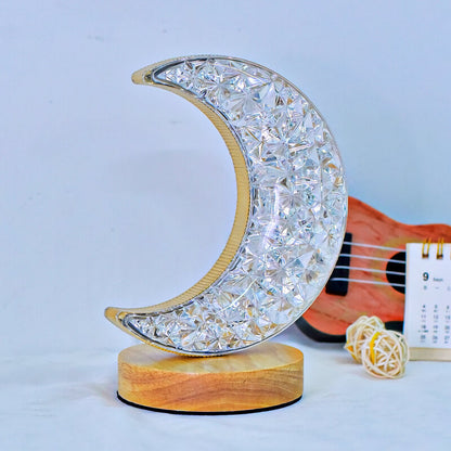 Lighteme Kristall-Stern-Mond-Nachtlicht
