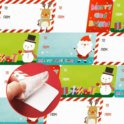 Lighteme Self Adhesive Christmas Gift Tags Set of 500PCS
