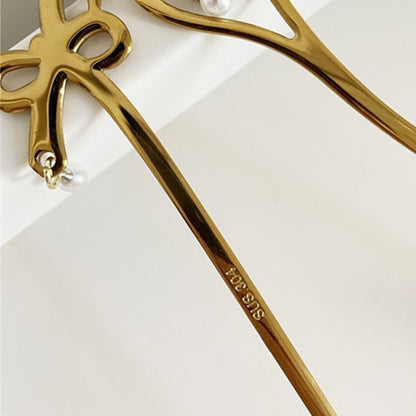 Lighteme Pearl Dessertlöffel und -gabel aus Edelstahl