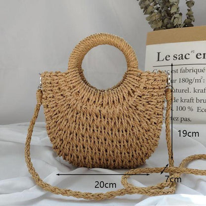 Lighteme Handgemachte Damen Taschen mondförmige Sommertaschen