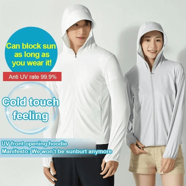 Lighteme Unisex Federleichter UV-Schutz Zip-Up Hoodie