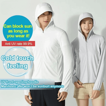 Lighteme Unisex Federleichter UV-Schutz Zip-Up Hoodie