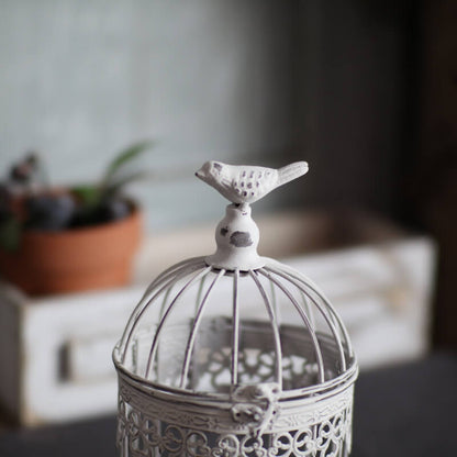 Bougeoir cage à oiseaux vintage en fer Lighteme