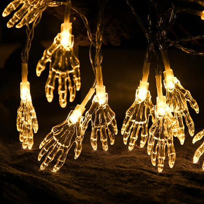 Lighteme Solar LED Halloween Skelett Hand Lampe String
