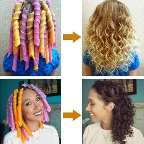 Lighteme Lockenstab zaubert perfekte Locken über Nacht ohne Hitze, ohne Schäden