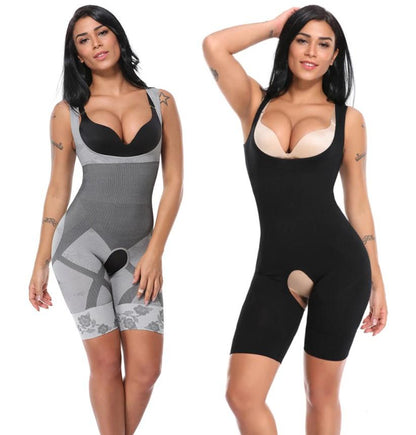 Body amincissant Lighteme - Gainant complet avec rehausseur de fesses - Accès facile à la salle de bain