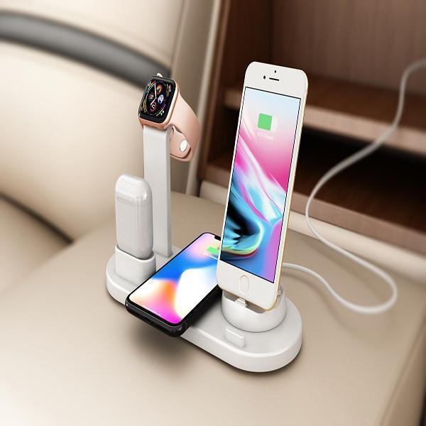 Lighteme Multifunktionales 4-in-1-Wireless-Ladegerät (2 Farben)