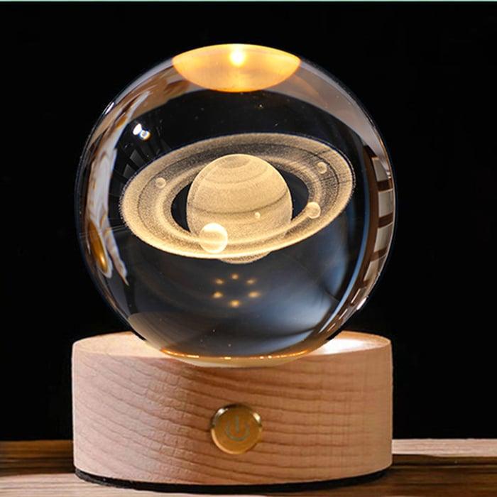 Globe de cristal lumineux 3D Lighteme - une veilleuse pas comme les autres !