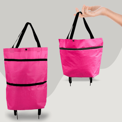Lighteme Shopping Cart - 2 in 1 faltbare Einkaufstrolley-Tragetasche