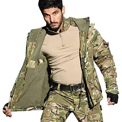 Lighteme G8 Softshell Taktische Jacke Mantel Militär Fleece Mit Kapuze