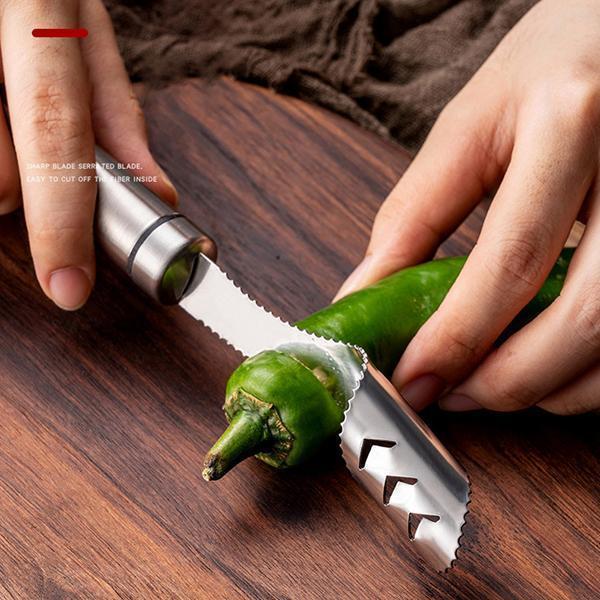 Lighteme Stainless Steel Chili Corer Peppers Seed Remover