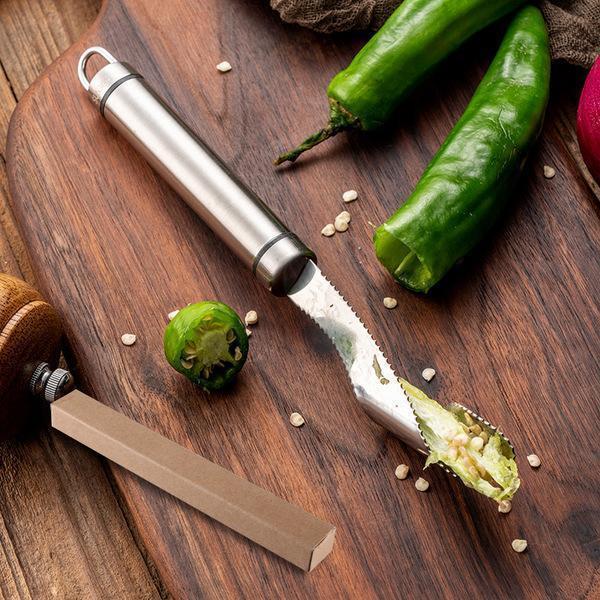 Lighteme Stainless Steel Chili Corer Peppers Seed Remover
