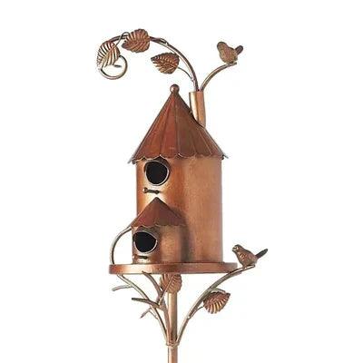 Nichoir en métal pour décoration de jardin Lighteme