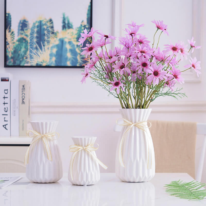 Vase en porcelaine blanche Lighteme Fashion