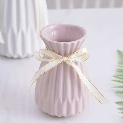 Vase en porcelaine blanche Lighteme Fashion