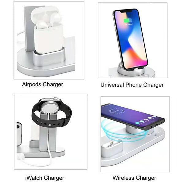 Lighteme Multifunktionales 4-in-1-Wireless-Ladegerät (2 Farben)