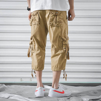 Lighteme Herren Multi Pocket Stilvolle Cargo Shorts, Wandershorts