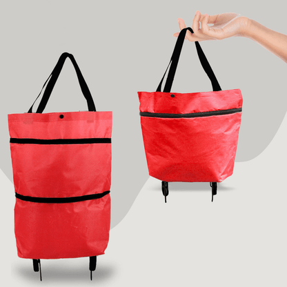 Lighteme Shopping Cart - 2 in 1 faltbare Einkaufstrolley-Tragetasche