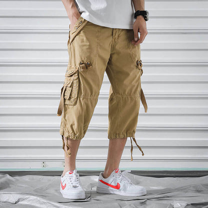 Lighteme Herren Multi Pocket Stilvolle Cargo Shorts, Wandershorts