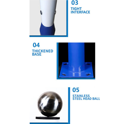 Lampadaire Lighteme de 6 m (20 pi) de qualité commerciale pour rue, stationnement et drapeau, aluminium + cage, paquet de 1