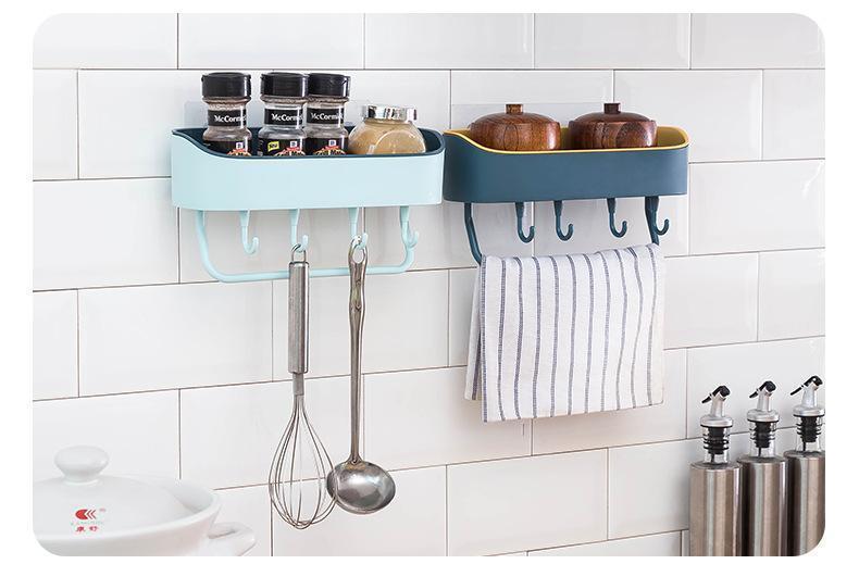 Lighteme Selbstklebender Badezimmer-Regal-Organizer (4 Farben &amp; 2 Ausführungen)