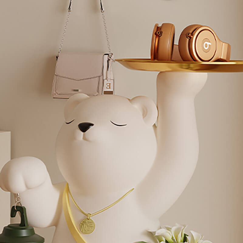Lighteme Cute Bear Resin Storage Ornament