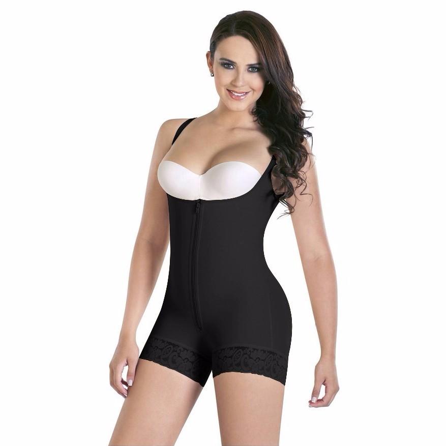 Lighteme Body amincissant et rehausseur de fesses - Body gainant complet avec fermeture éclair 