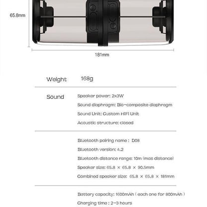 Lighteme Magnetischer Bluetooth-Lautsprecher transparent (2 Farben)