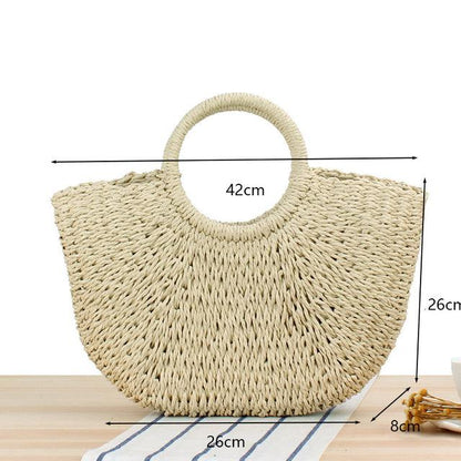 Lighteme Handgemachte Damen Taschen mondförmige Sommertaschen