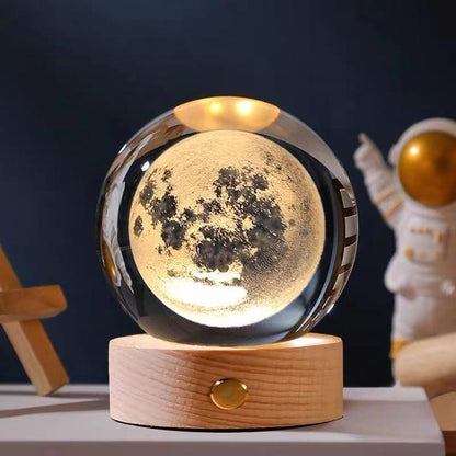 Globe de cristal lumineux 3D Lighteme - une veilleuse pas comme les autres !