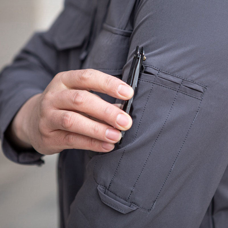 Lighteme Tactical Herren Langarmhemd, Stretchstoff, warme Jacke für den Winter