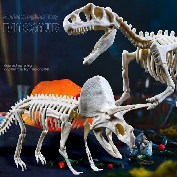 Lighteme Dinosaurier-Fossilien-Ausgrabungsset für Kinder – Komplettset