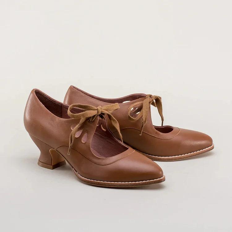 Orthopädische Schuhe mit hohem Absatz aus Leder von Lighteme für Damen