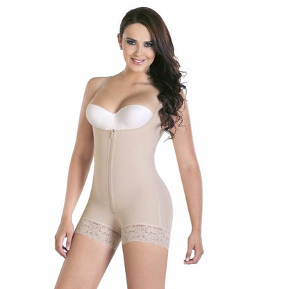 Lighteme Body amincissant et rehausseur de fesses - Body gainant complet avec fermeture éclair 