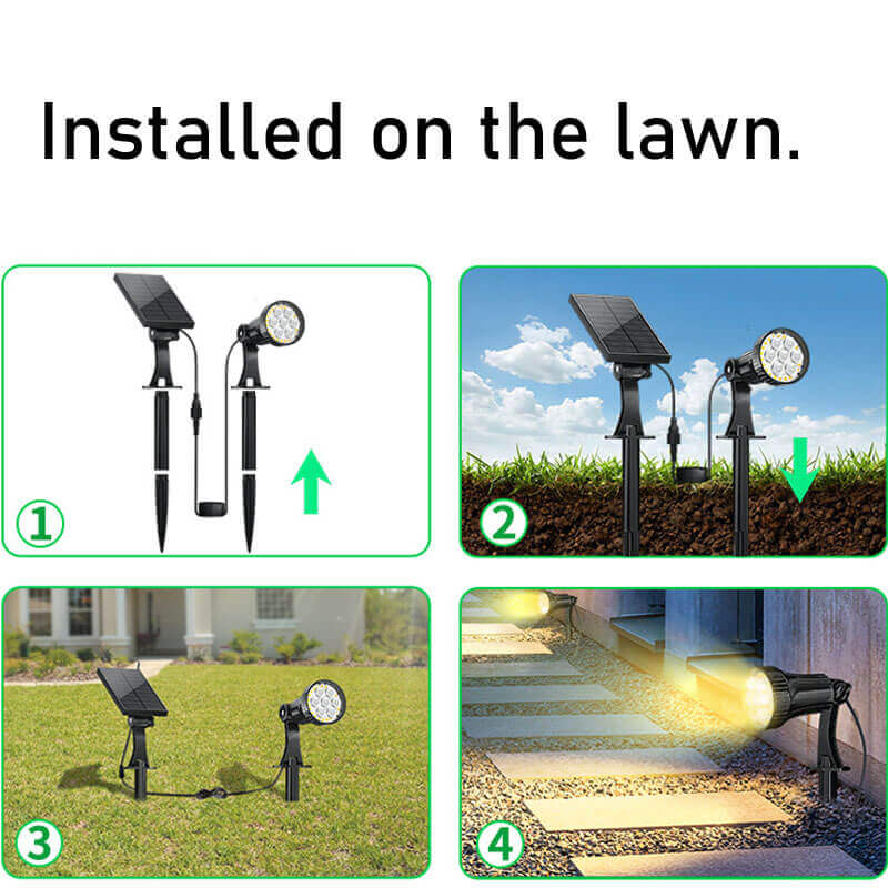 Lighteme LED 100-Lumen Solarstrahler 2er-Pack