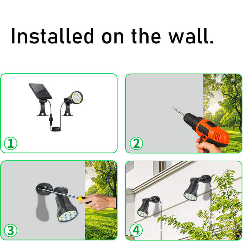 Lighteme LED 100-Lumen Solarstrahler 2er-Pack