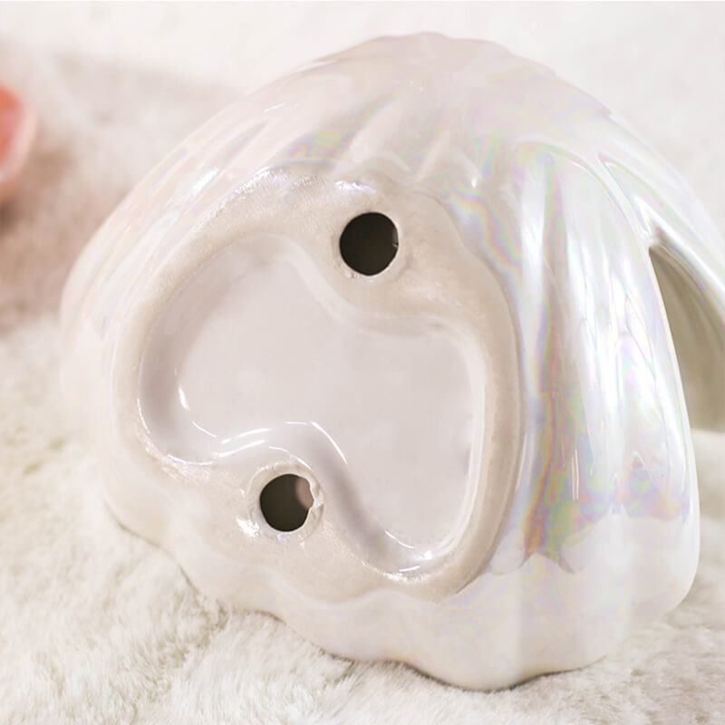 Lighteme Keramik-Nachtlampe mit Muschelperlen