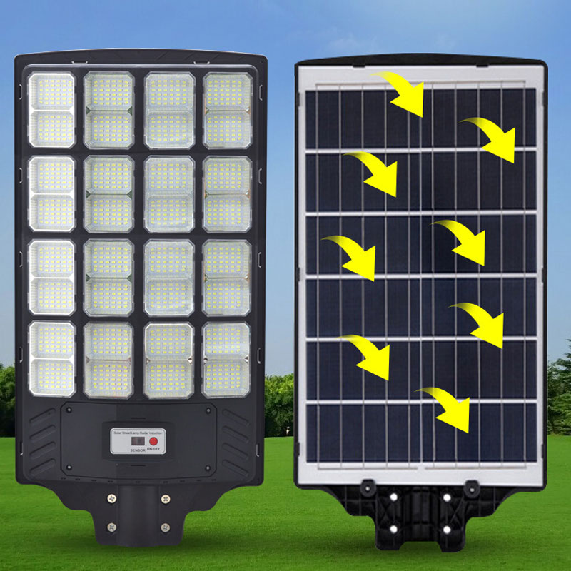 Lighteme 3000W Solar-Straßenlaterne, 180000 Lumen Dämmerung bis Morgengrauen Straßenlaternen Solarbetriebener Bewegungssensor