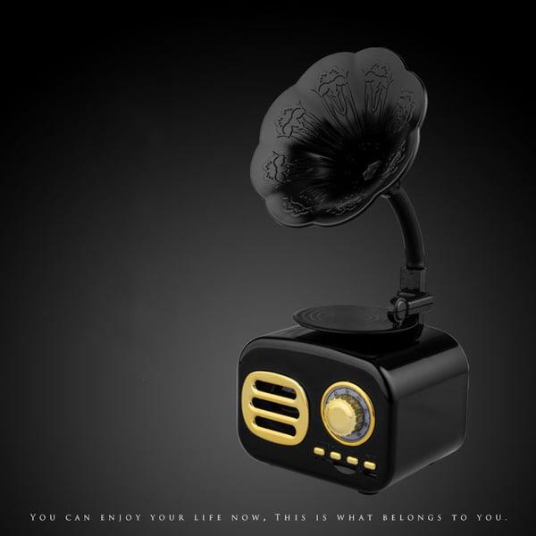 Lighteme Retro-Phonograph-Bluetooth-Lautsprecher