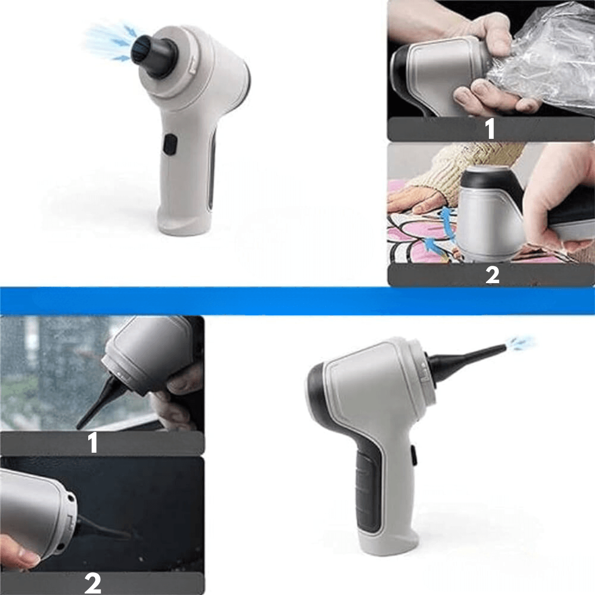 Aspirateur de voiture sans fil Lighteme avec aspiration puissante