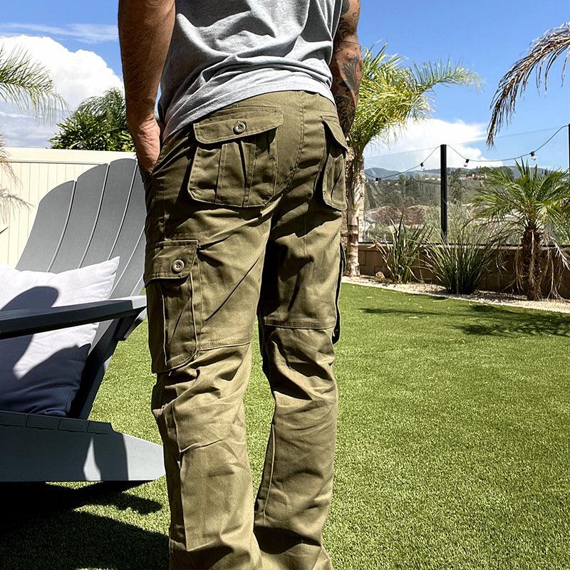 Lighteme Herren Cargohose Verschleißfeste Arbeitshose
