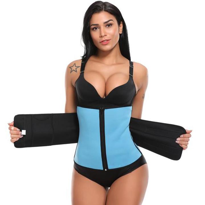 Ceinture de sudation Lighteme Fitness ~ Avec velcro et fermeture éclair !