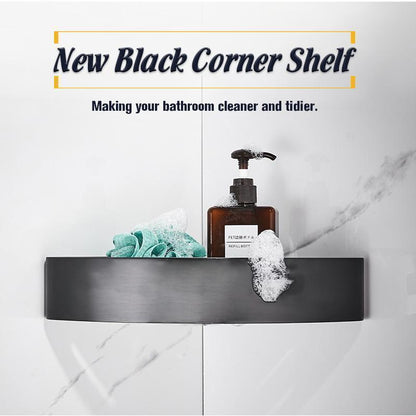 Lighteme New Black Corner Shelf