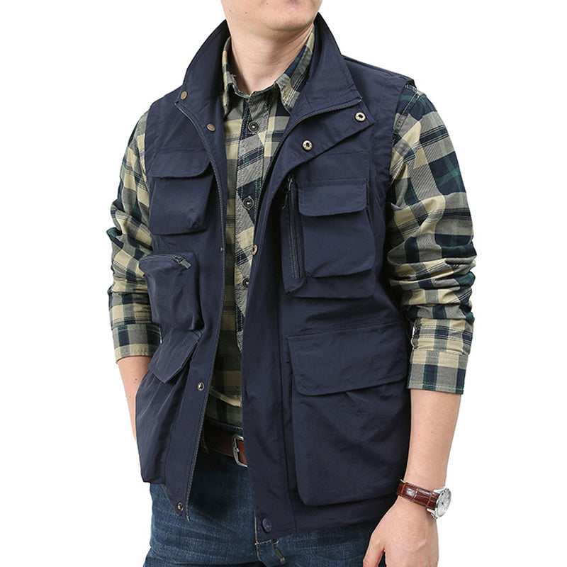 Gilet cargo utilitaire classique Lighteme pour homme