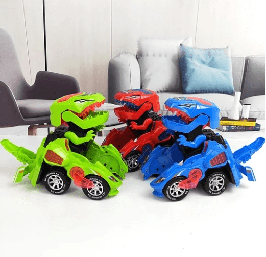 Voiture LED dinosaure transformable Lighteme (3 couleurs)