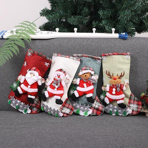 Sacs cadeaux et bonbons Lighteme pour bas de Noël (4 pièces)