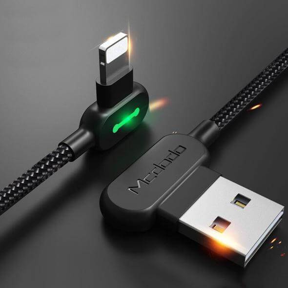 Ihrtrade Titan Unbreakable 90 Degree Plug Fast Charging Cable (3 Colors & 4 Sizes) | USB c Charger