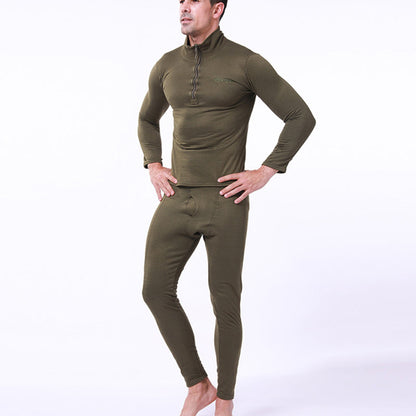 Ensemble de sous-vêtements de sport tactiques en polaire chaude pour hommes Lighteme
